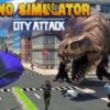 dino simulator city attack