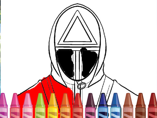 Γύρος χρωματισμού παιχνιδιού καλαμαριών